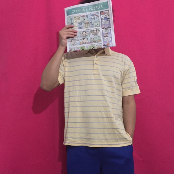 Vintage Fairway and Greene Striped Polo Shirt - Picture 1 of 4